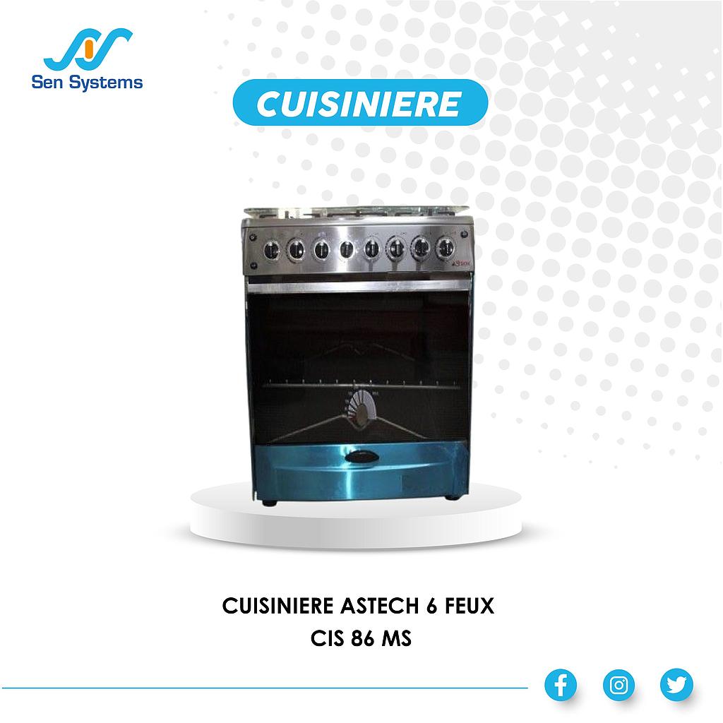 CIS80M CUISINIERE ASTECH 6 FEUX CIS 86 MS